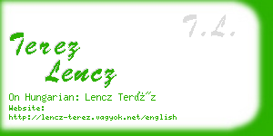 terez lencz business card